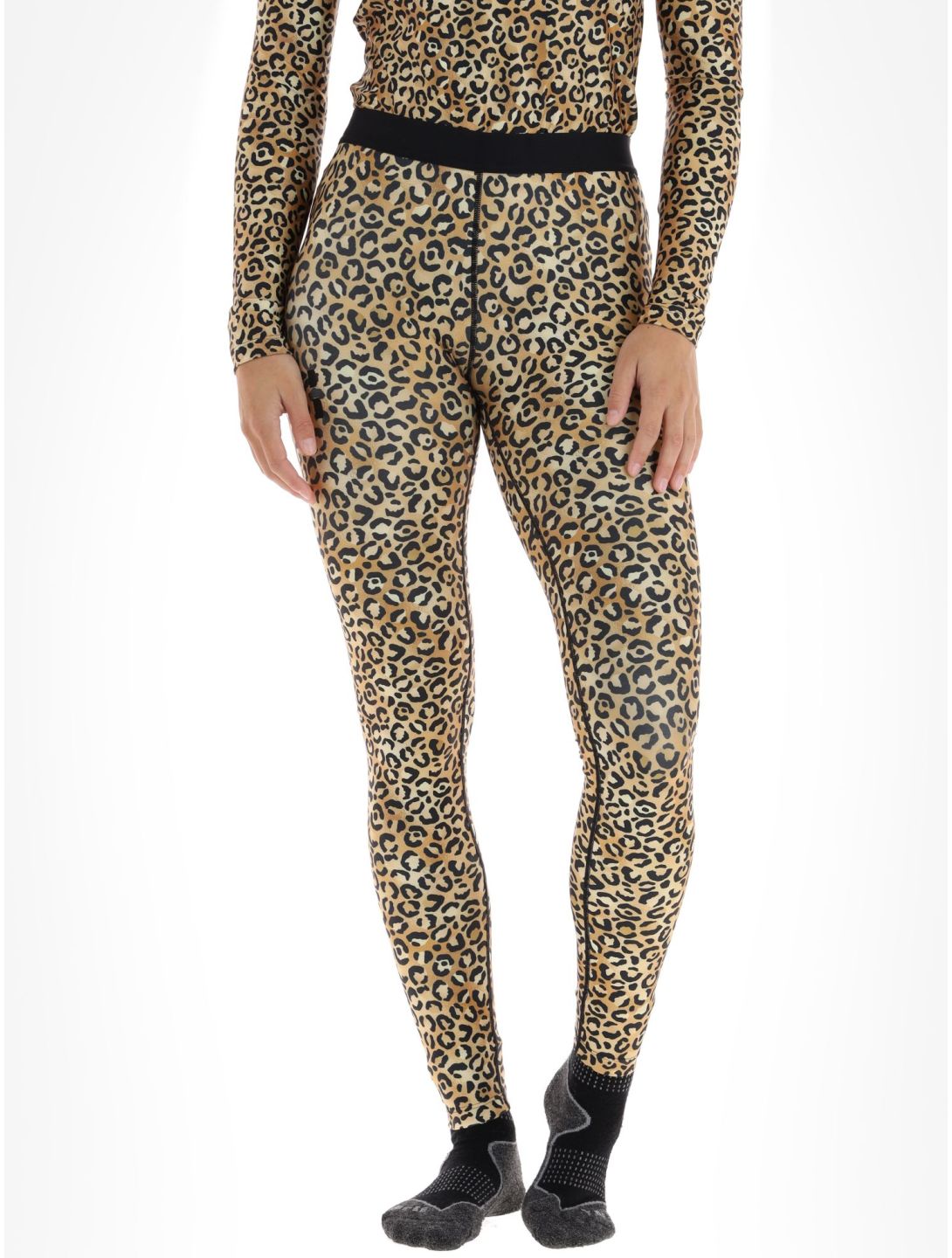 Poederbaas, Thermo Animal pantaloni termici donna Panther Brown marrone 