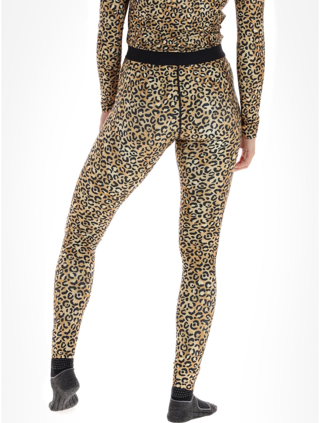 Poederbaas, Thermo Animal pantaloni termici donna Panther Brown marrone 