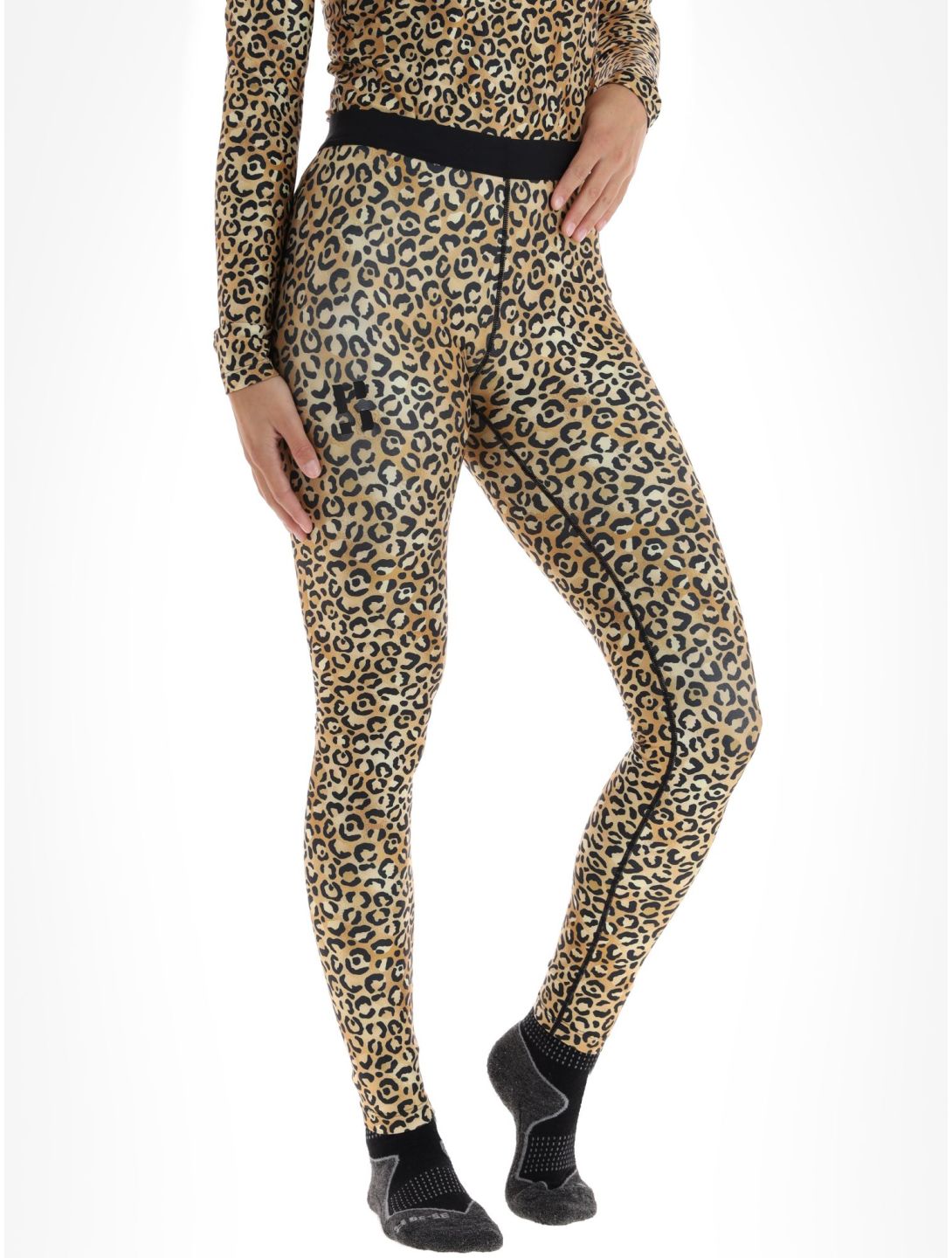 Poederbaas, Thermo Animal pantaloni termici donna Panther Brown marrone 