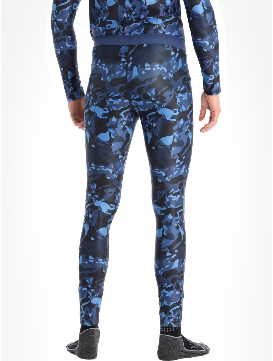 Poederbaas, Thermo Camo pantaloni termici uomo Navy blu 