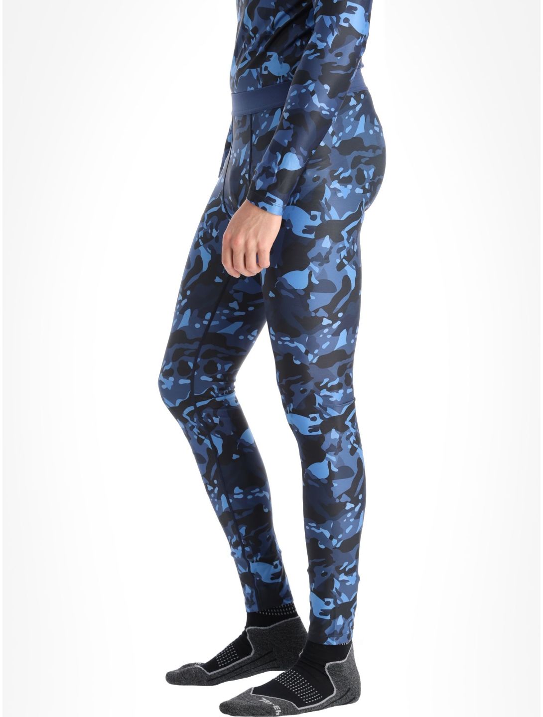 Poederbaas, Thermo Camo pantaloni termici uomo Navy blu 