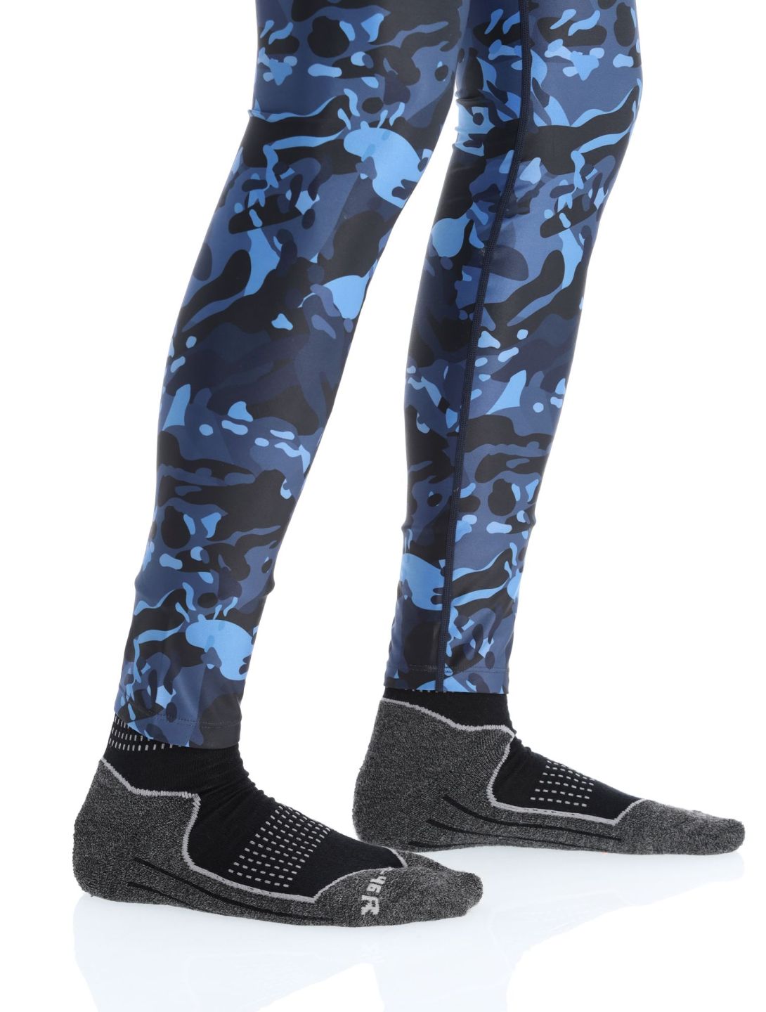 Poederbaas, Thermo Camo pantaloni termici uomo Navy blu 