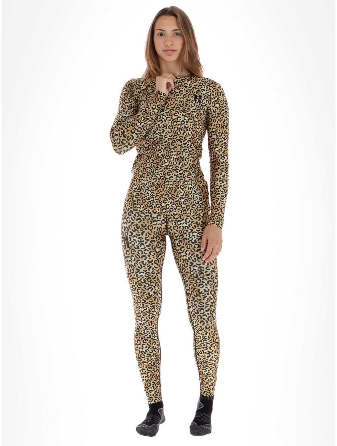 Poederbaas, Thermo Animal maglia termica donna Panther Brown marrone 