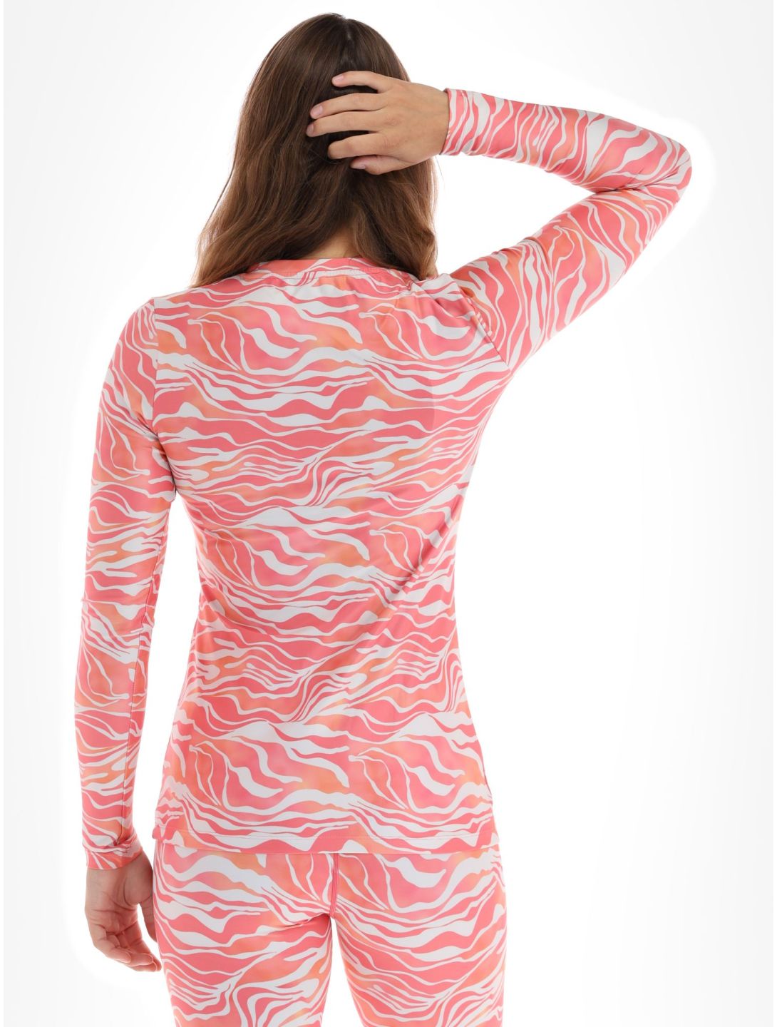 Poederbaas, Thermo Animal maglia termica donna Zebra Pink rosa 