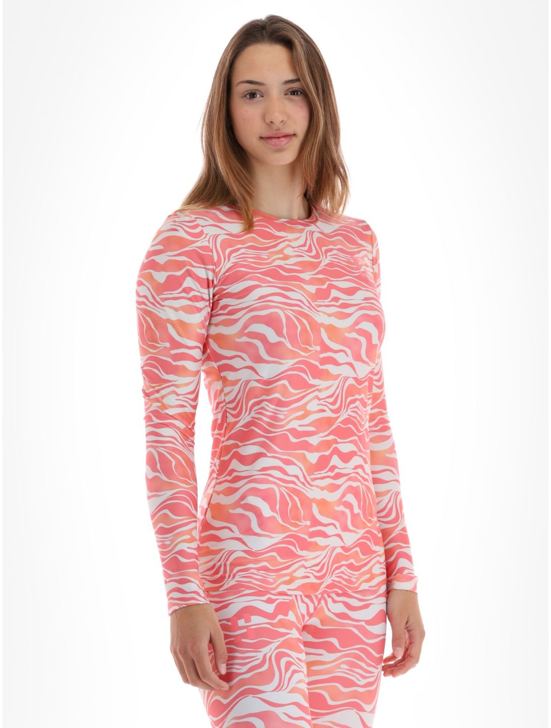 Poederbaas, Thermo Animal maglia termica donna Zebra Pink rosa 