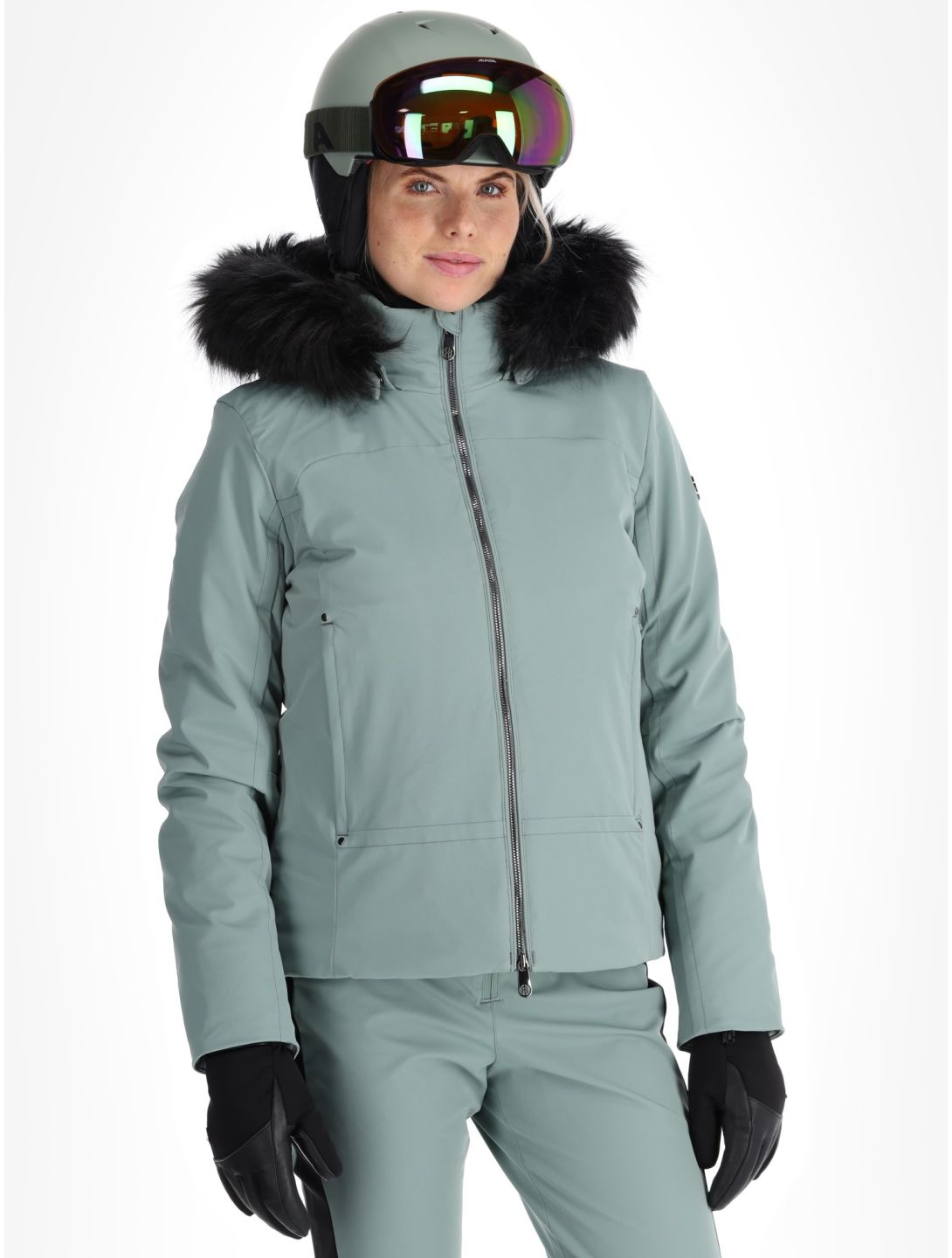 Poivre Blanc, Luxe Sport 24PBH0800/WO giacca sci donna Lichen Green verde 