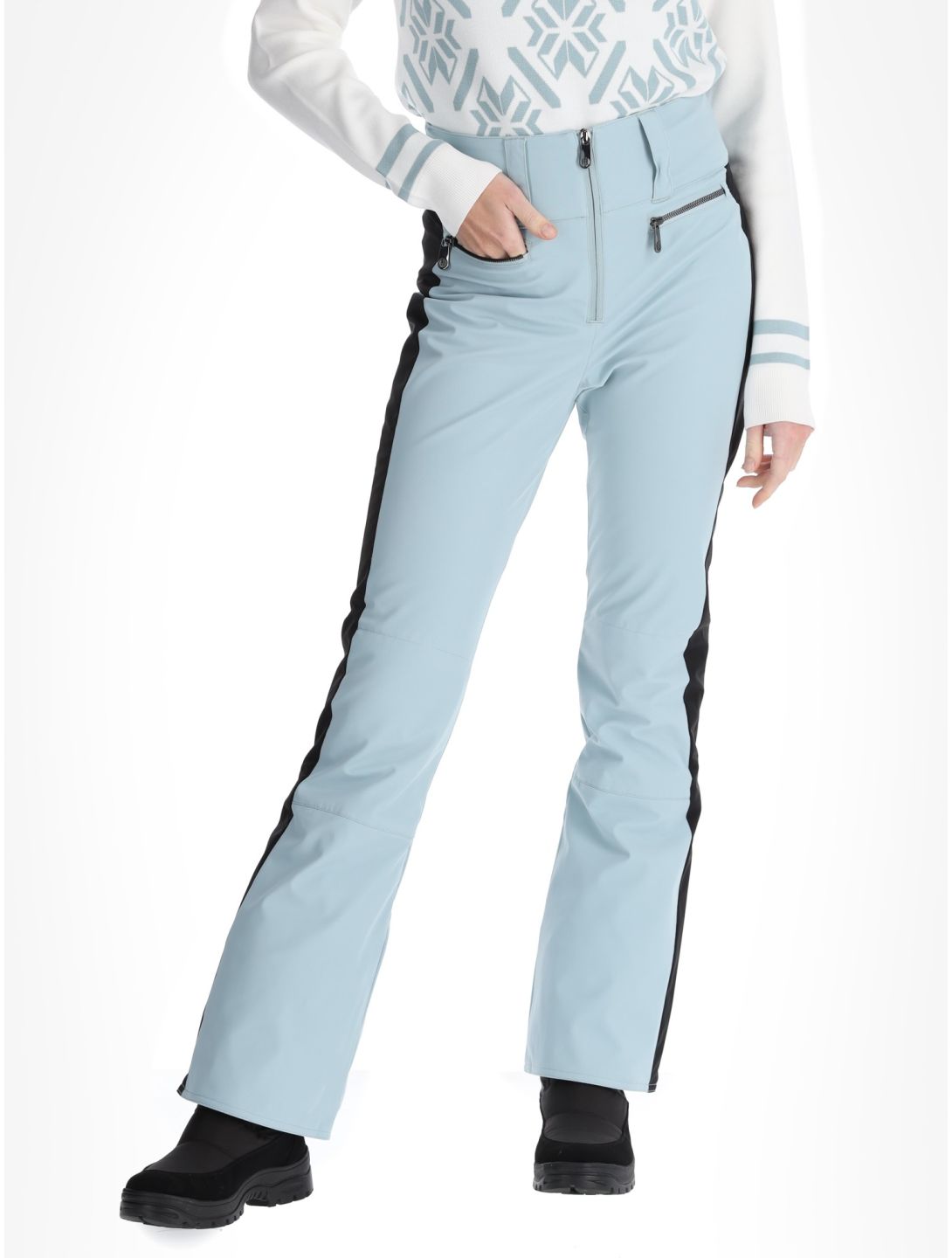 Poivre Blanc, Luxe Sport 24PBH0822/WO pantaloni da sci donna Aloe Blue / Black blu, nero 