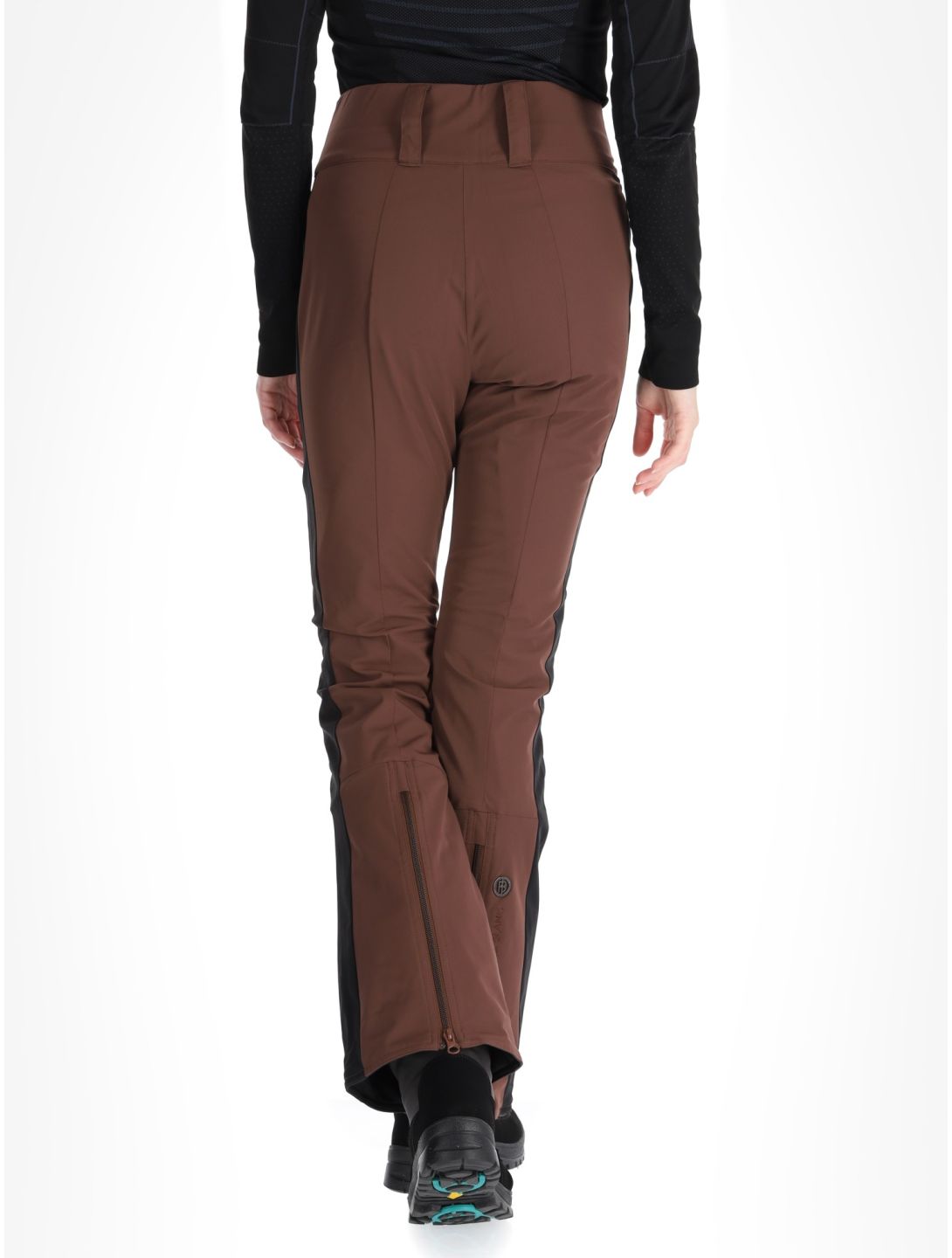 Poivre Blanc, Luxe Sport 24PBH0822/WO pantaloni da sci donna Choco Brown / Black marrone, nero 