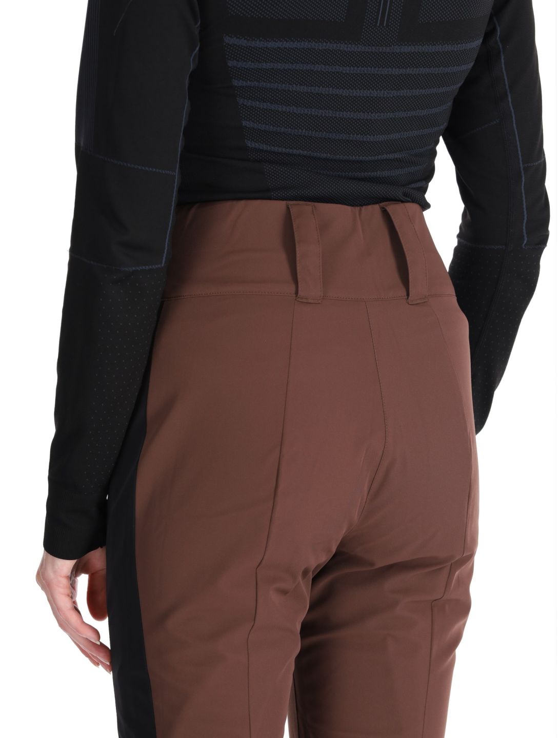 Poivre Blanc, Luxe Sport 24PBH0822/WO pantaloni da sci donna Choco Brown / Black marrone, nero 