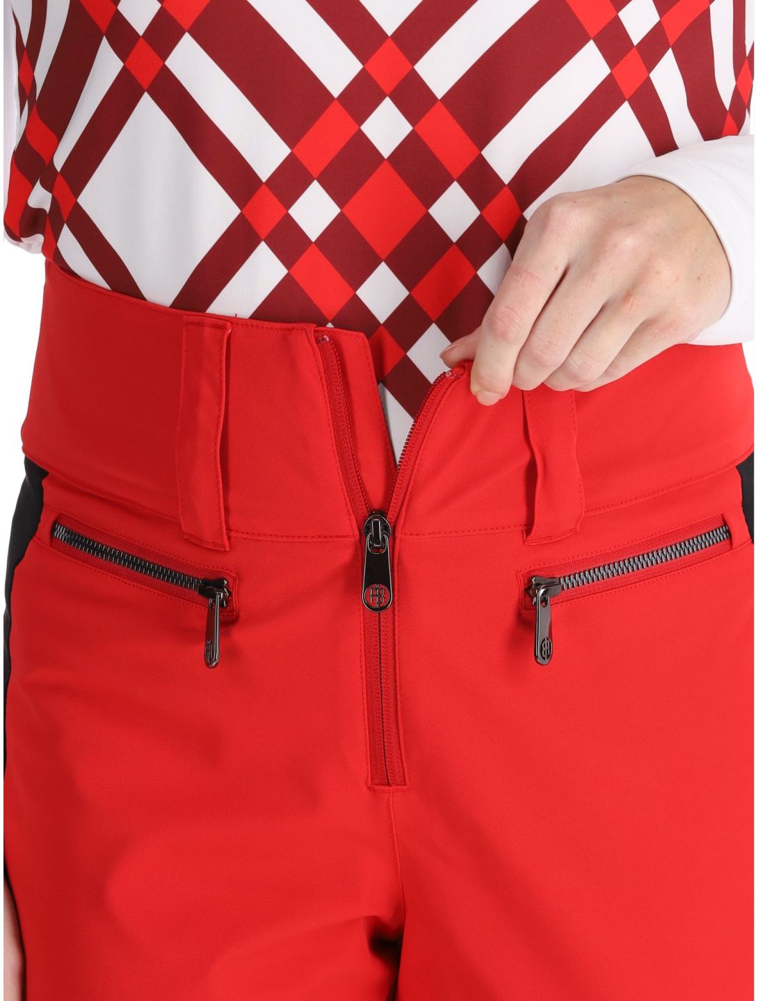 Poivre Blanc, Luxe Sport 24PBH0822/WO pantaloni da sci donna Scarlet Red / Black nero, rosso 