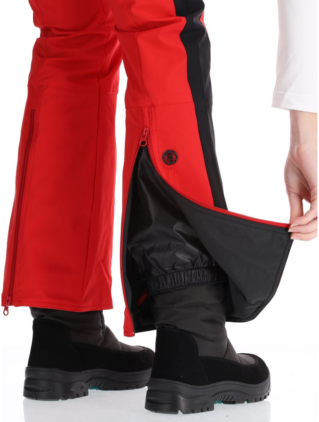 Poivre Blanc, Luxe Sport 24PBH0822/WO pantaloni da sci donna Scarlet Red / Black nero, rosso 