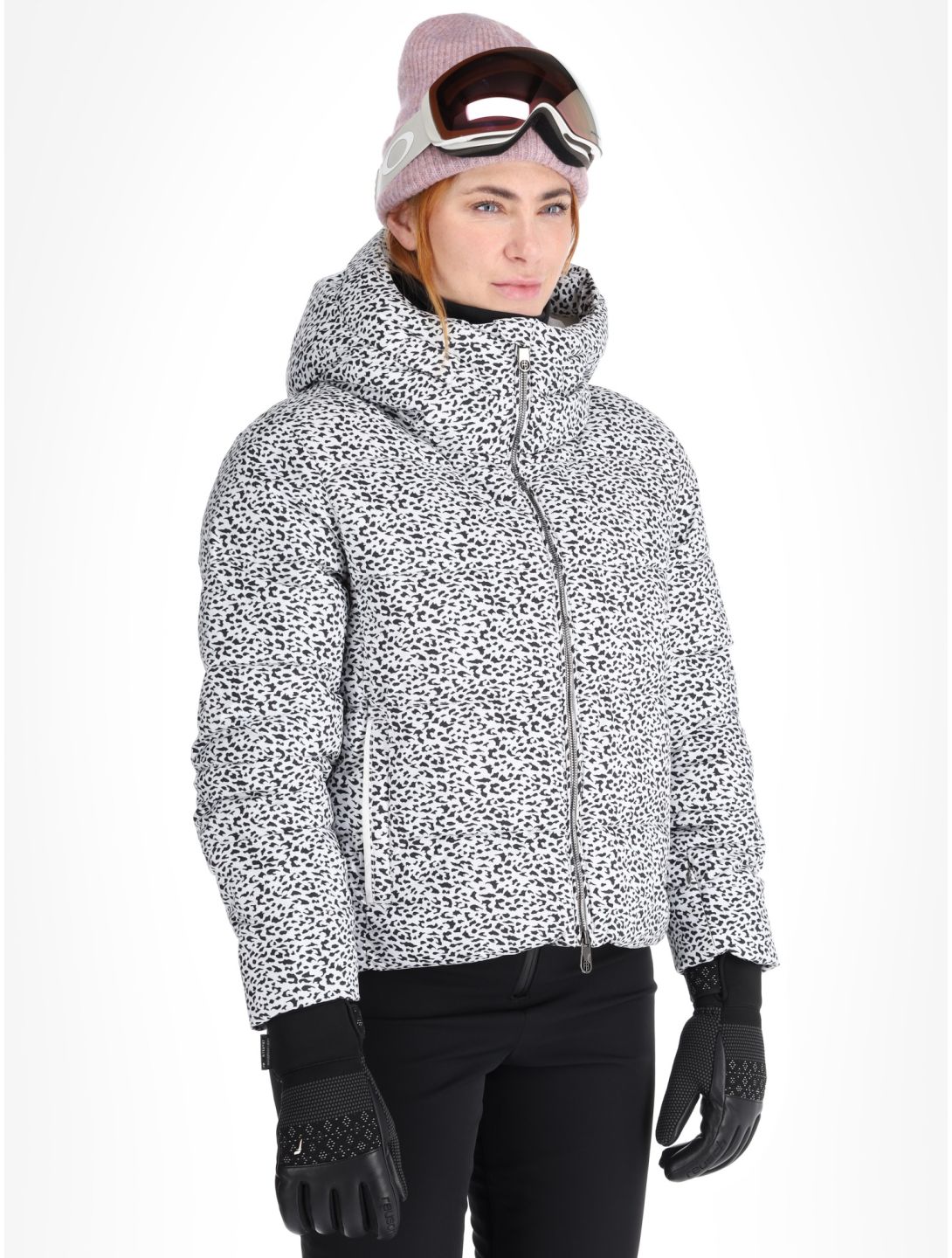 Poivre Blanc, Luxe Sport 24PBH1200/WO giacca sci donna Jaguar Off Black bianco, nero 