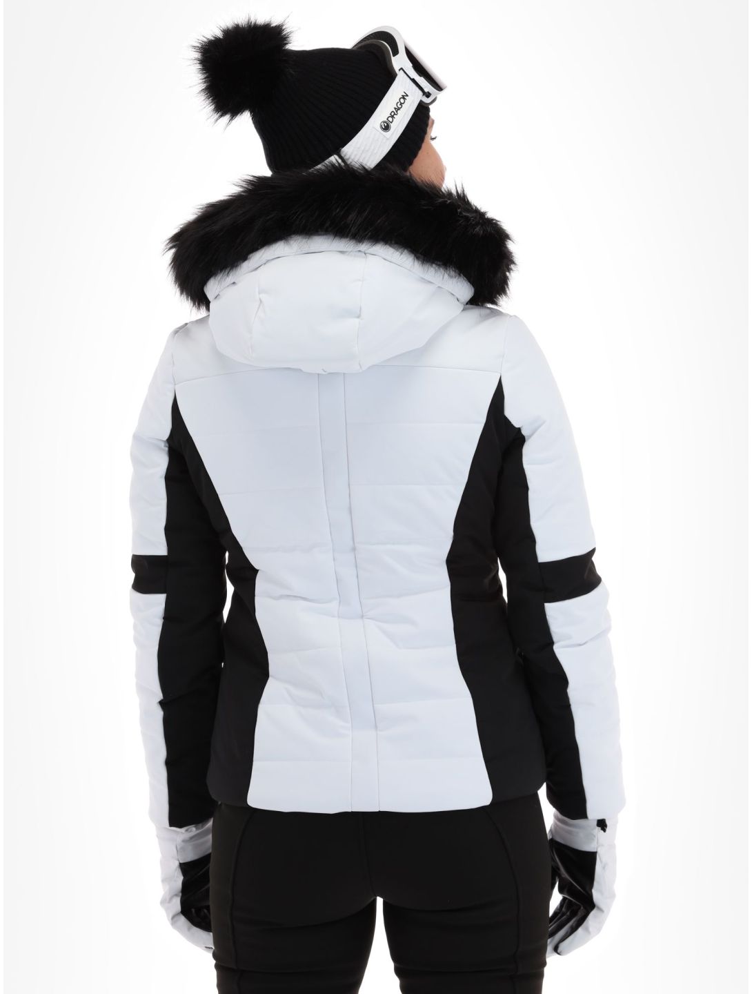 Poivre Blanc, Luxe Sport Line W23-0804-WO giacca sci donna White / Black bianco, nero 