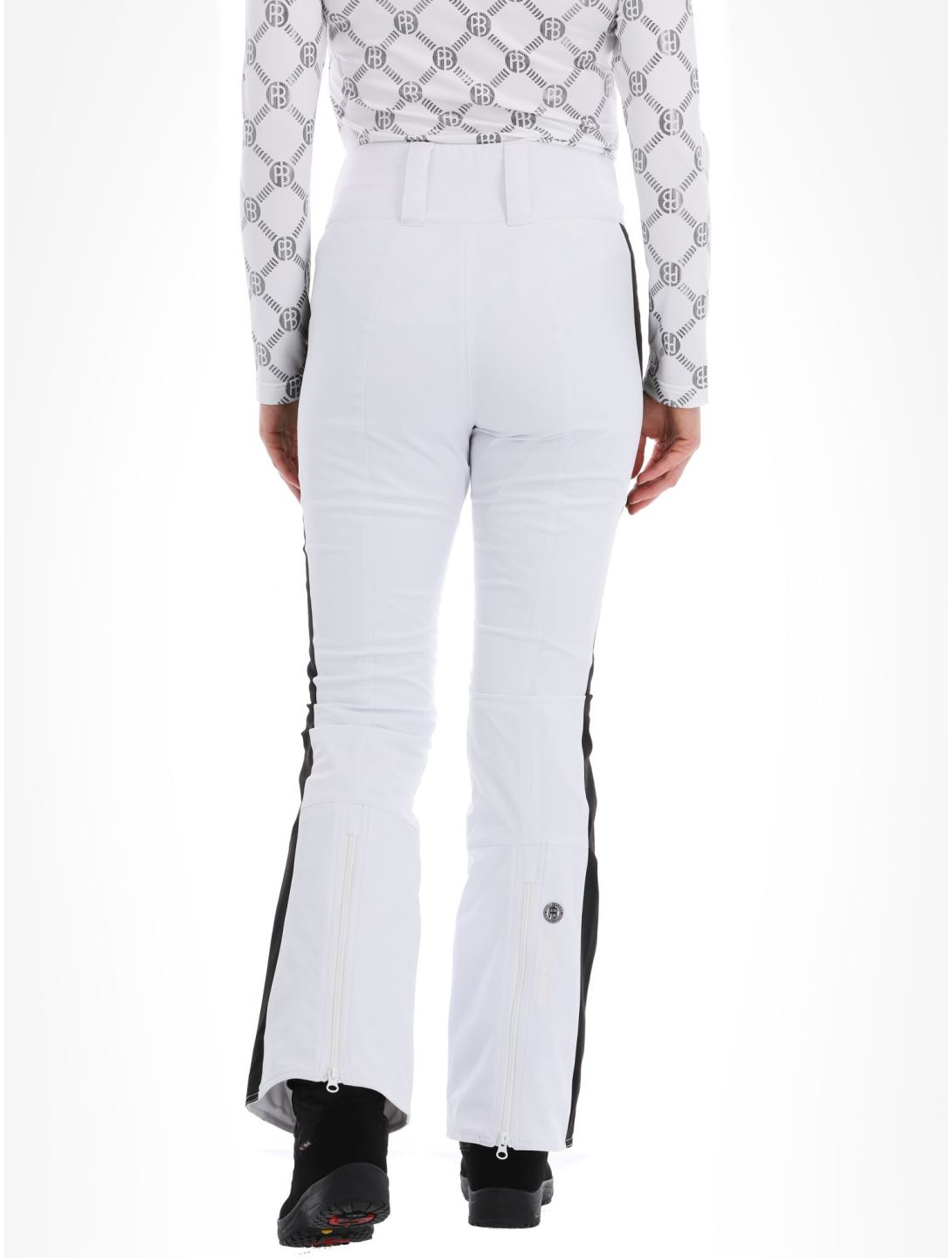 Poivre Blanc, Luxe Sport Line W23-0822-WO pantaloni da sci softshell donna White / Black bianco, nero 