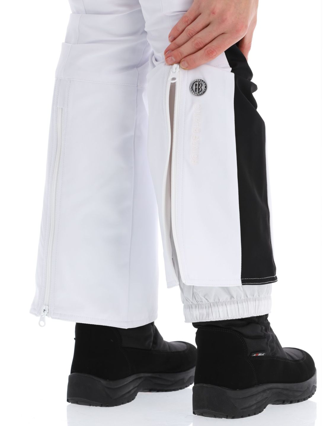 Poivre Blanc, Luxe Sport Line W23-0822-WO pantaloni da sci softshell donna White / Black bianco, nero 