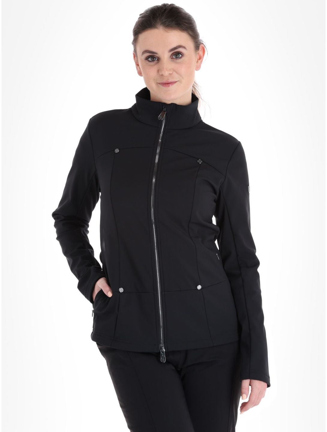 Poivre Blanc, Luxe Sport Line W23-1600-WO gilet donna Black nero 