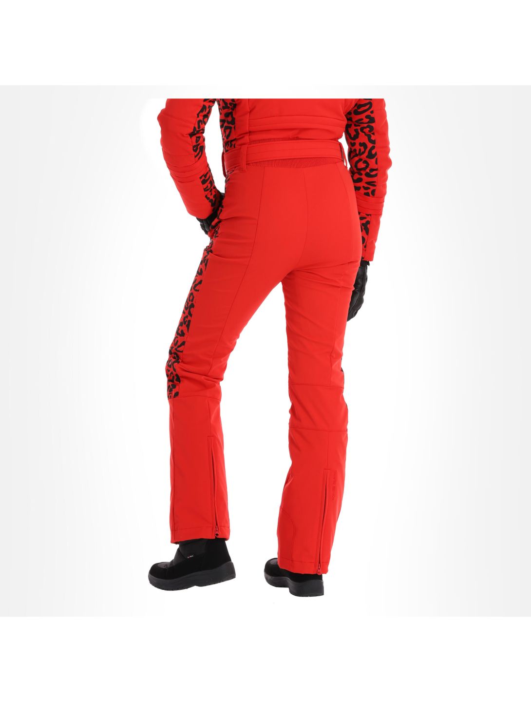 Poivre Blanc, Stretch Ski Overall completo sci donna leopard scarlet rosso 