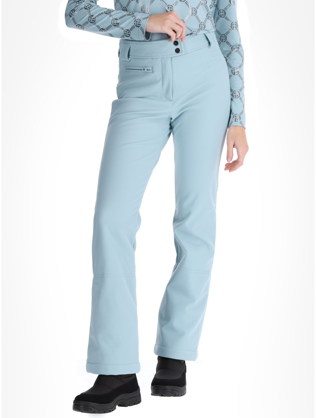 Poivre Blanc, Traditional 24PBH1120/WO/A pantaloni da sci softshell donna Aloe Blue blu 