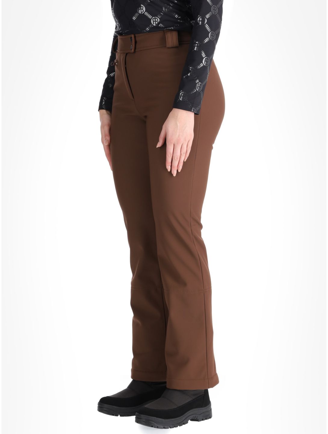 Poivre Blanc, Traditional 24PBH1120/WO/A pantaloni da sci softshell donna Choco Brown marrone 