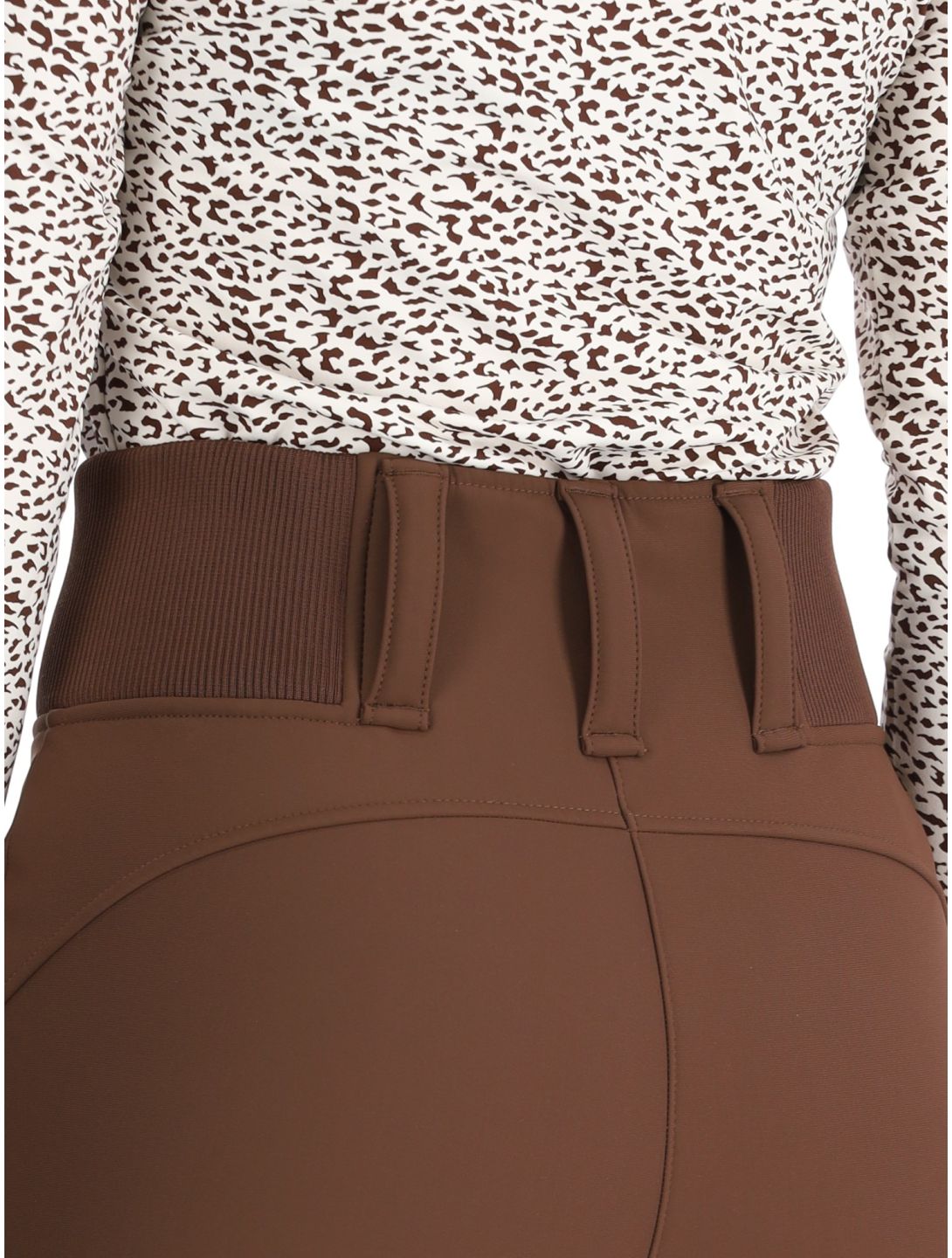 Poivre Blanc, Traditional 24PBH1121/WO/A pantaloni da sci softshell donna Choco Brown marrone 