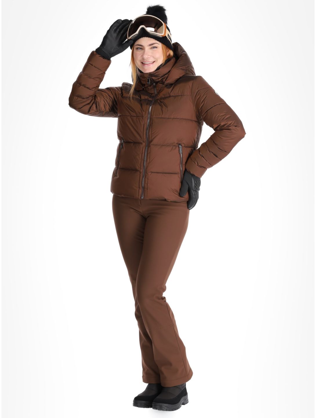 Poivre Blanc, Traditional 24PBH1201/WO giacca sci donna Choco Brown marrone 