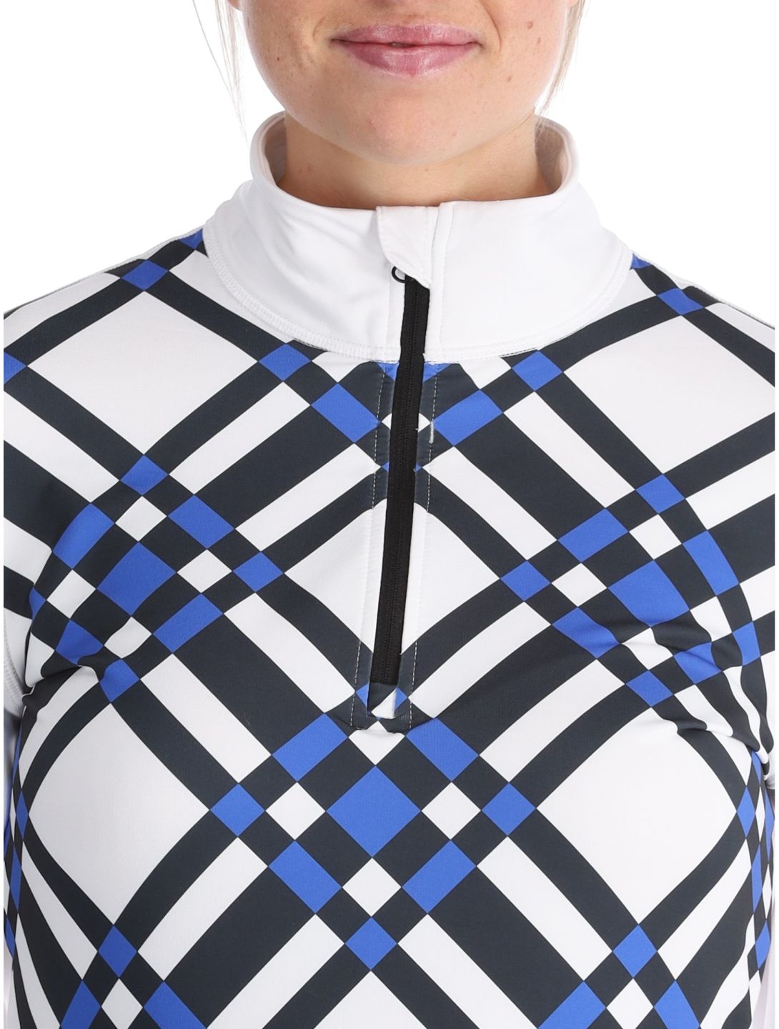 Poivre Blanc, Traditional 24PBH1940/WO/C maglione donna Cross Acid Blue bianco, blu 