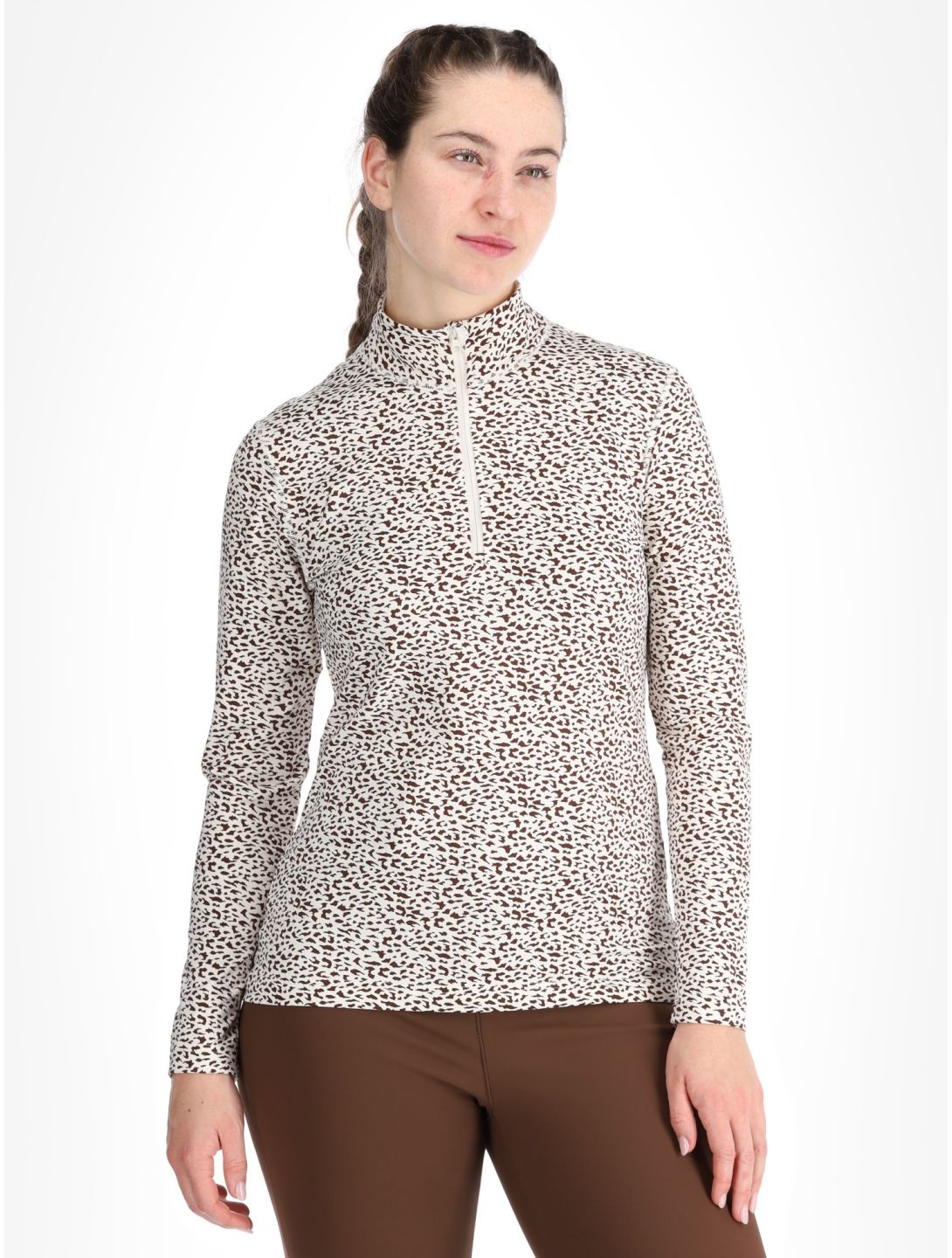 Poivre Blanc, Traditional 24PBH1940/WO/L maglione donna Jaguar Off Brown marrone 