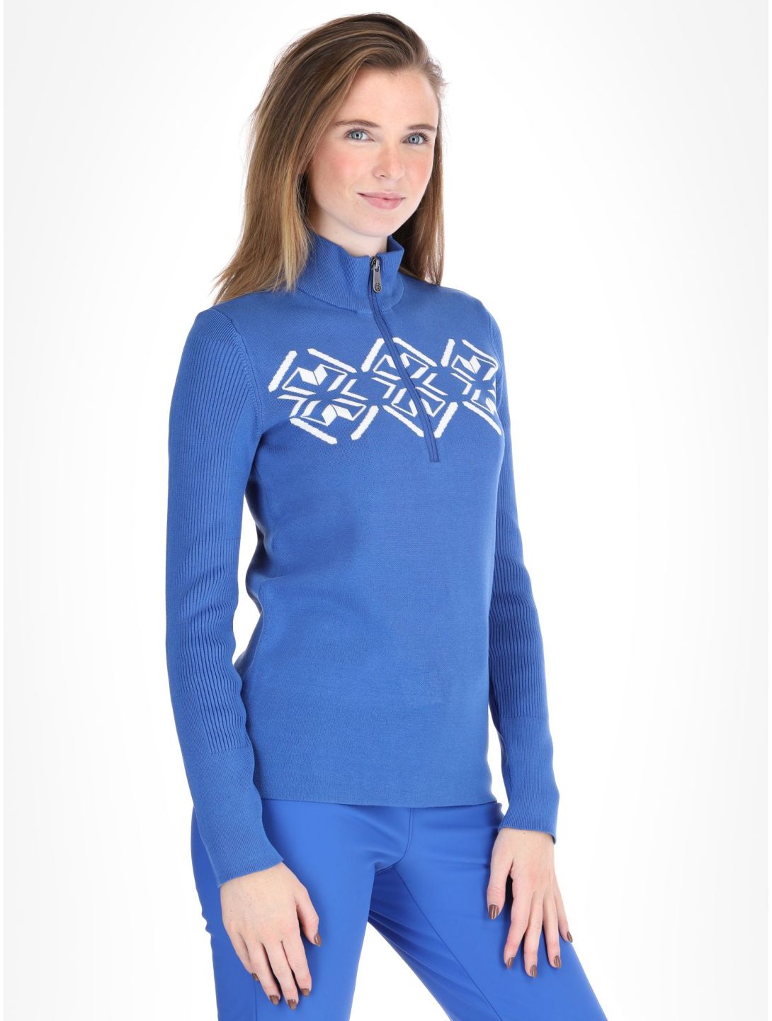 Poivre Blanc, Traditional 24PBH3540/WO maglione donna Acid Blue blu 