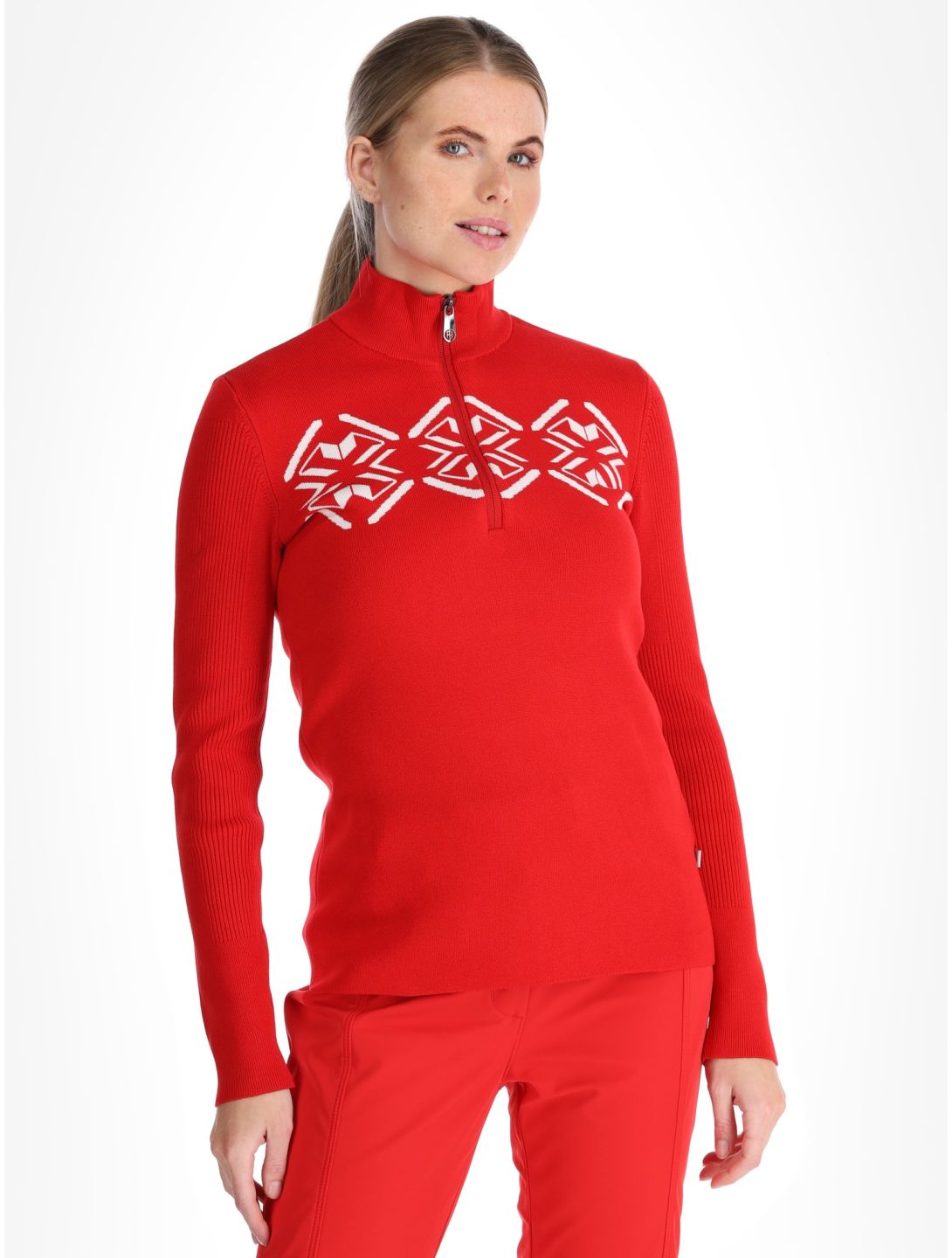 Poivre Blanc, Traditional 24PBH3540/WO maglione donna Scarlet Red rosso 