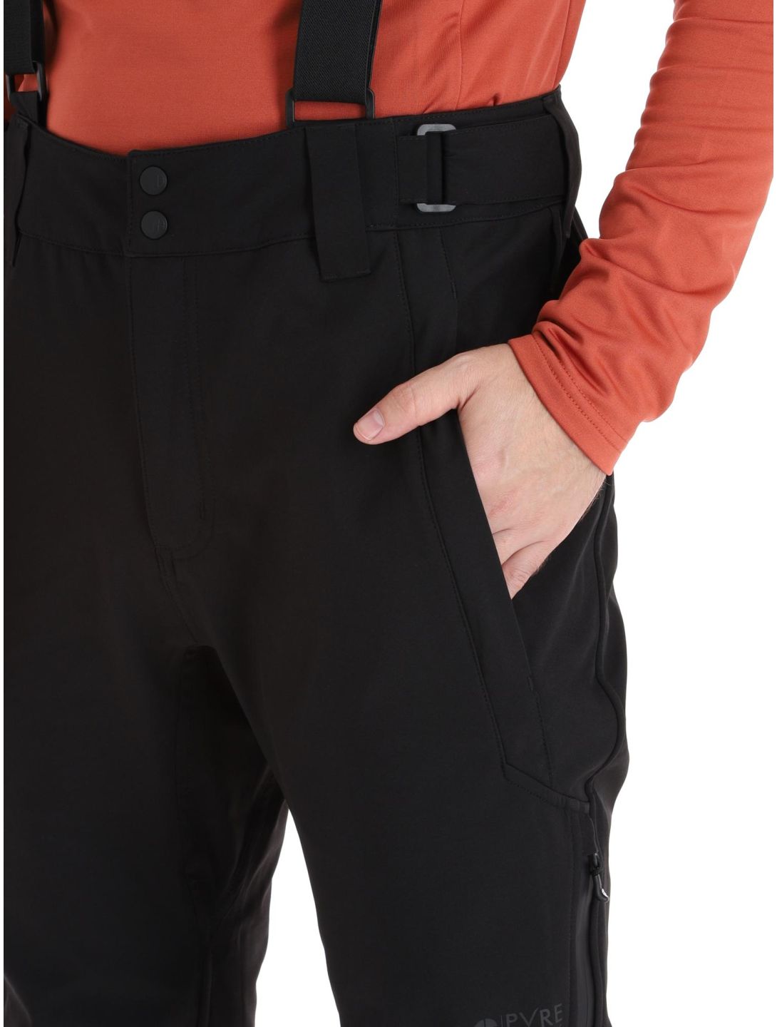 Protest, Hollow pantaloni da sci softshell uomo True Black nero 