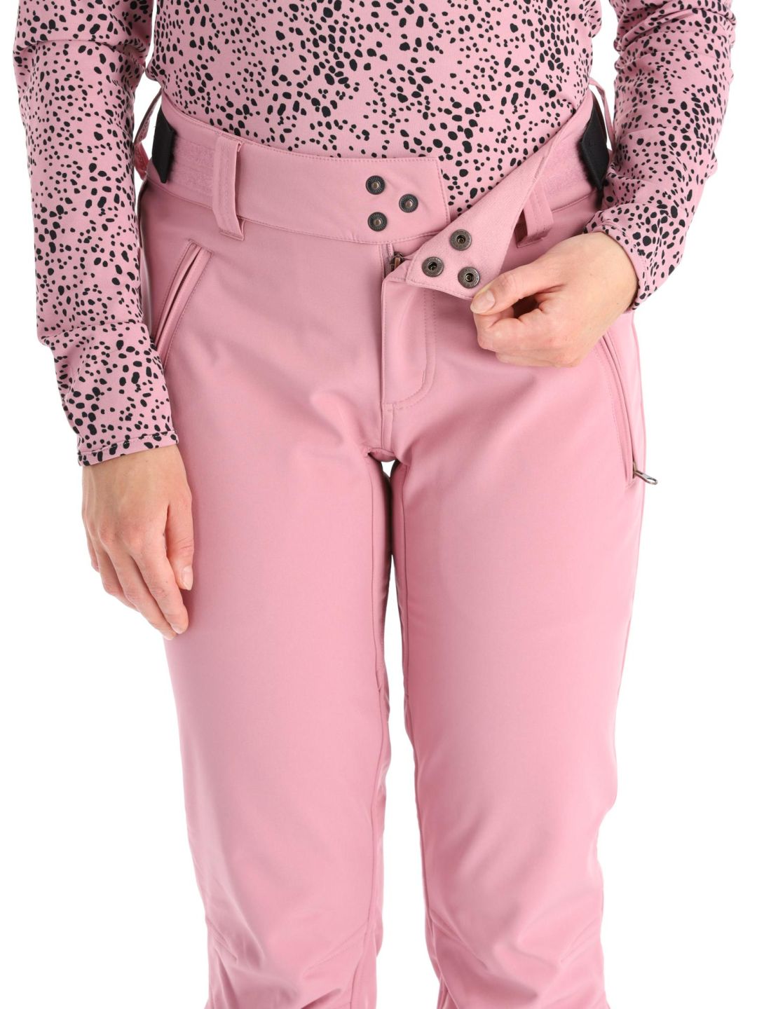 Protest, Lole pantaloni da sci softshell donna Cameo Pink rosa 