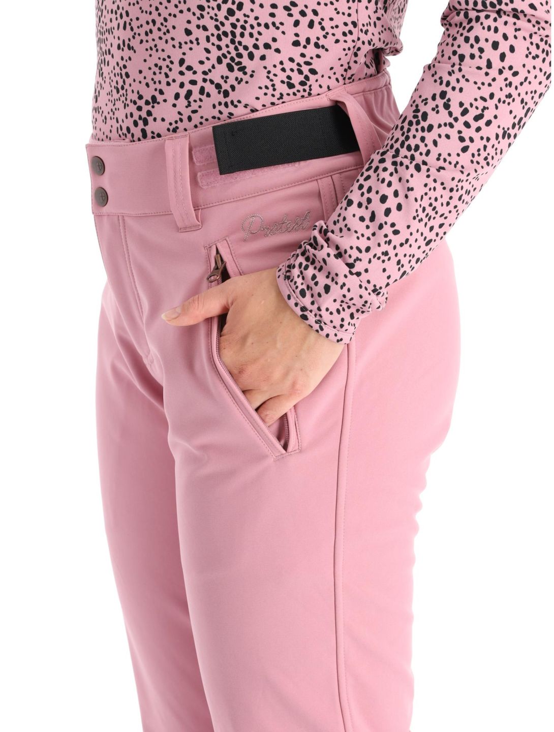 Protest, Lole pantaloni da sci softshell donna Cameo Pink rosa 