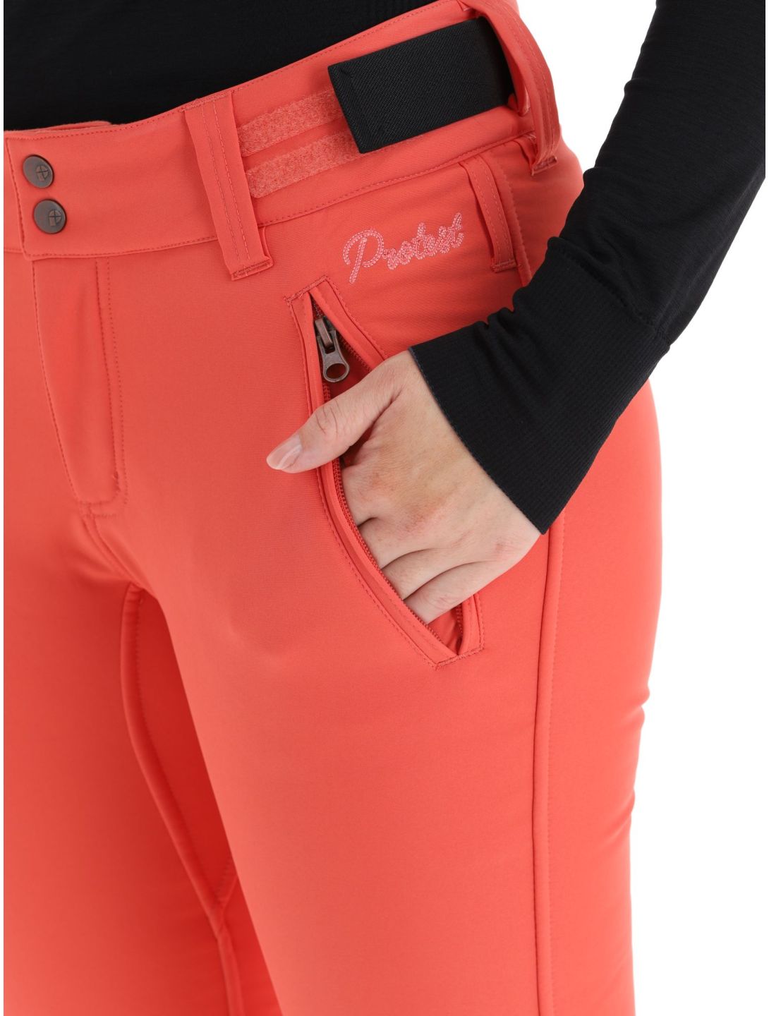 Protest, Lole pantaloni da sci softshell donna Tosca Red rosso 