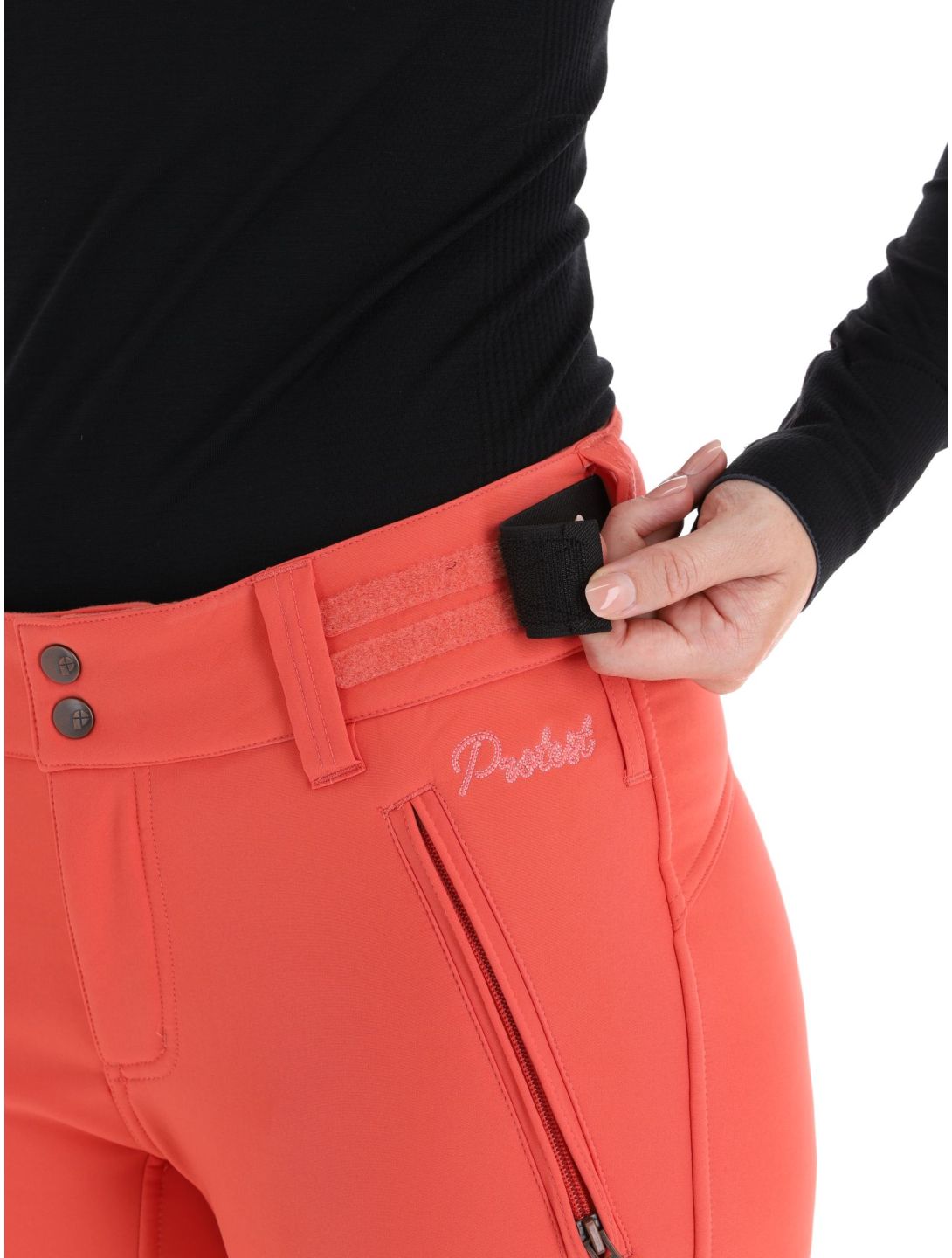 Protest, Lole pantaloni da sci softshell donna Tosca Red rosso 