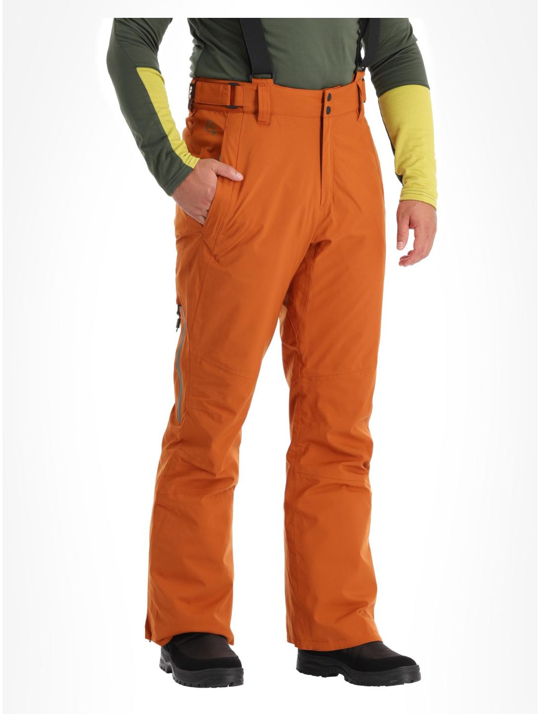 Protest, Miikka pantaloni da sci uomo Umber Orange arancio 