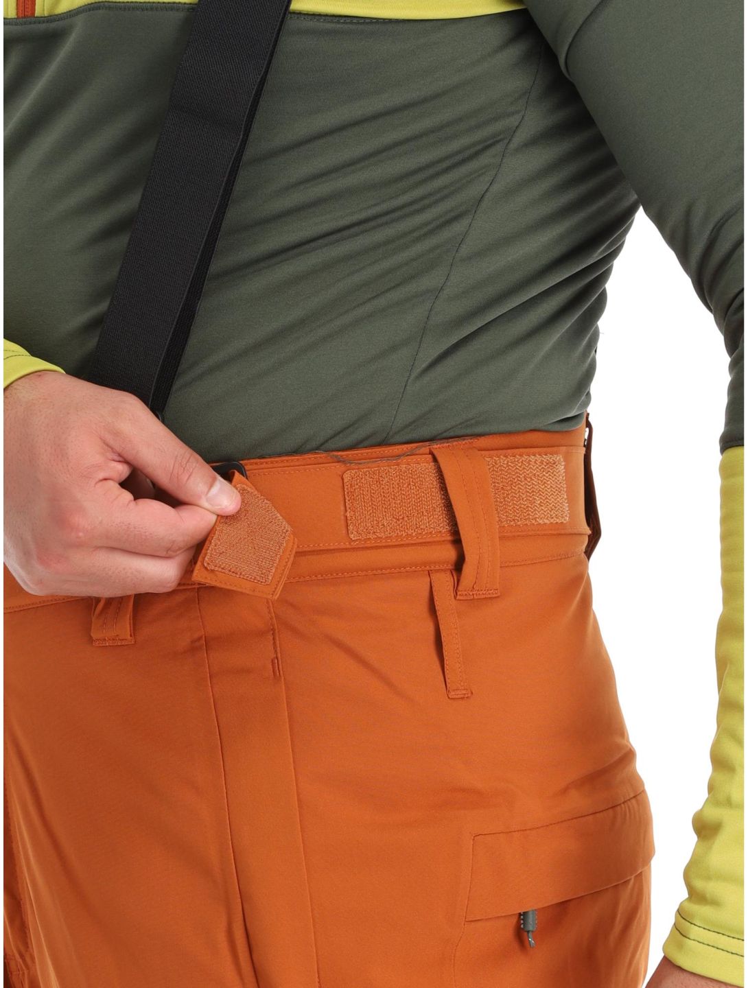 Protest, Miikka pantaloni da sci uomo Umber Orange arancio 