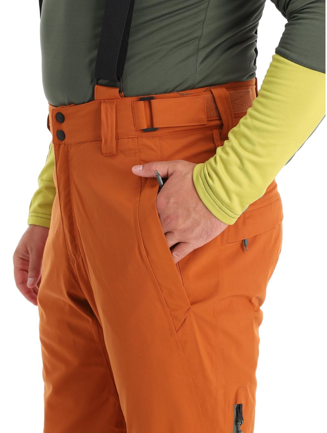 Protest, Miikka pantaloni da sci uomo Umber Orange arancio 