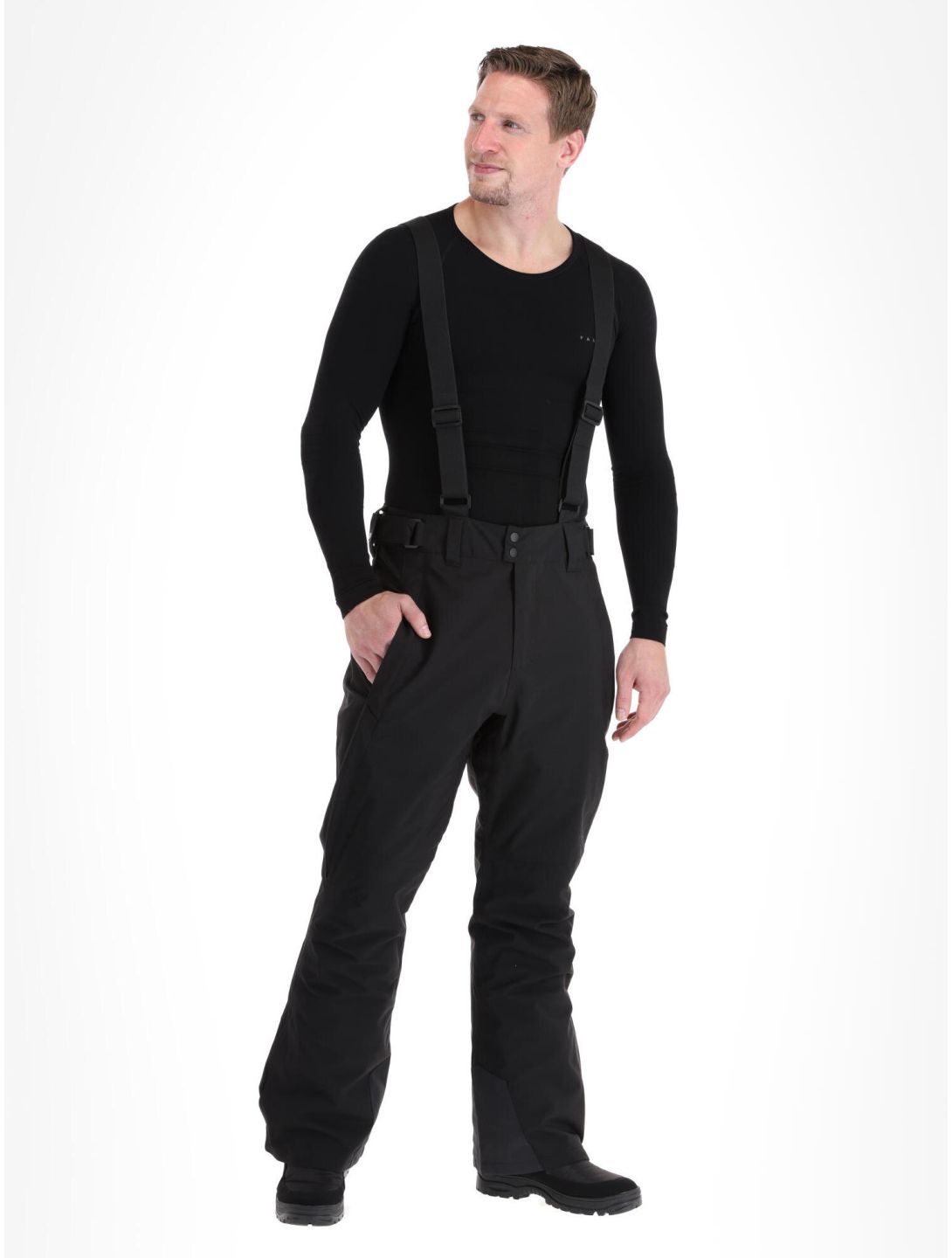 Protest, Owens pantaloni da sci uomo True Black nero 