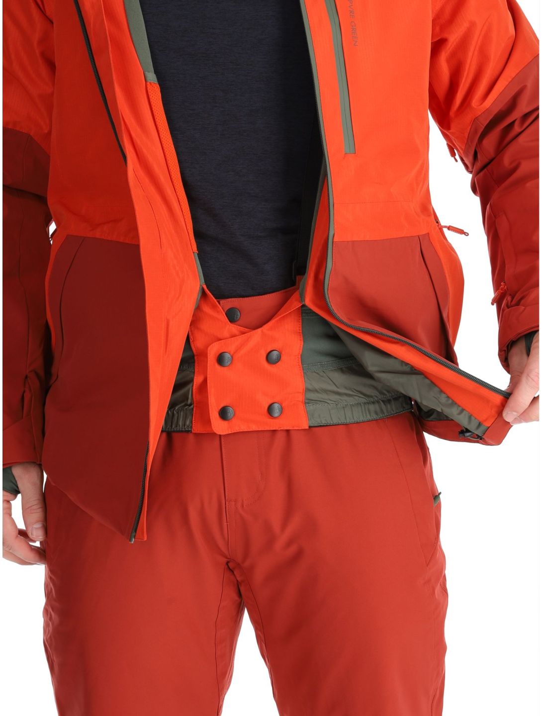 Protest, PRTBAKIE giacca sci uomo Burnt Orange arancio, rosso 