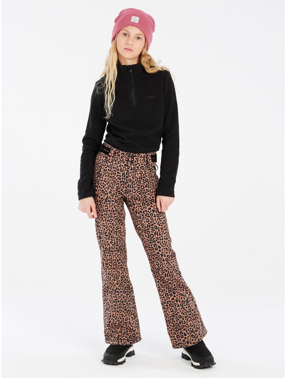 Protest, PRTCLASSY 24 JR pantaloni da sci bambino Fudge Camel marrone 