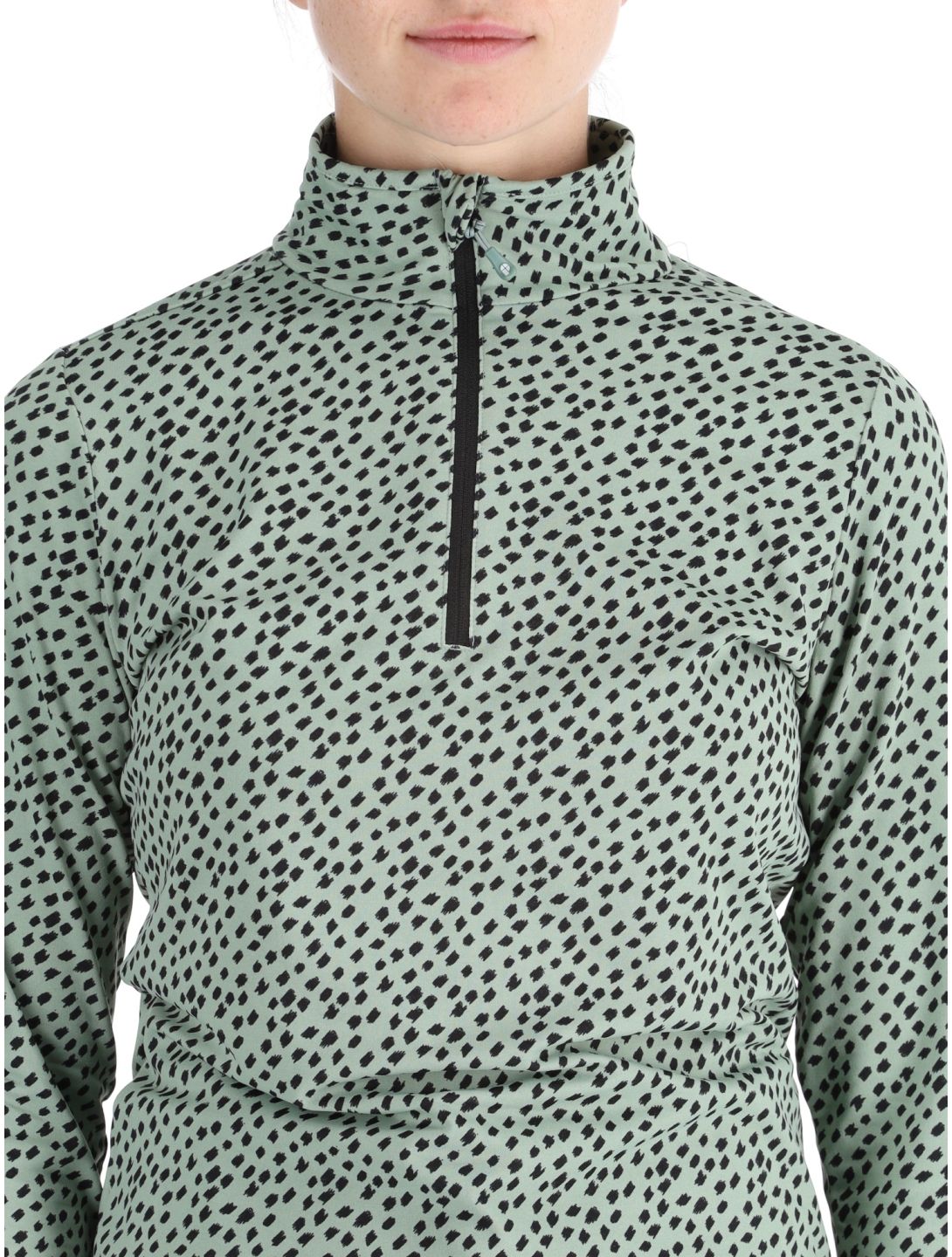 Protest, PRTKACEY 1/4 zip maglione donna Green Baygreen verde 