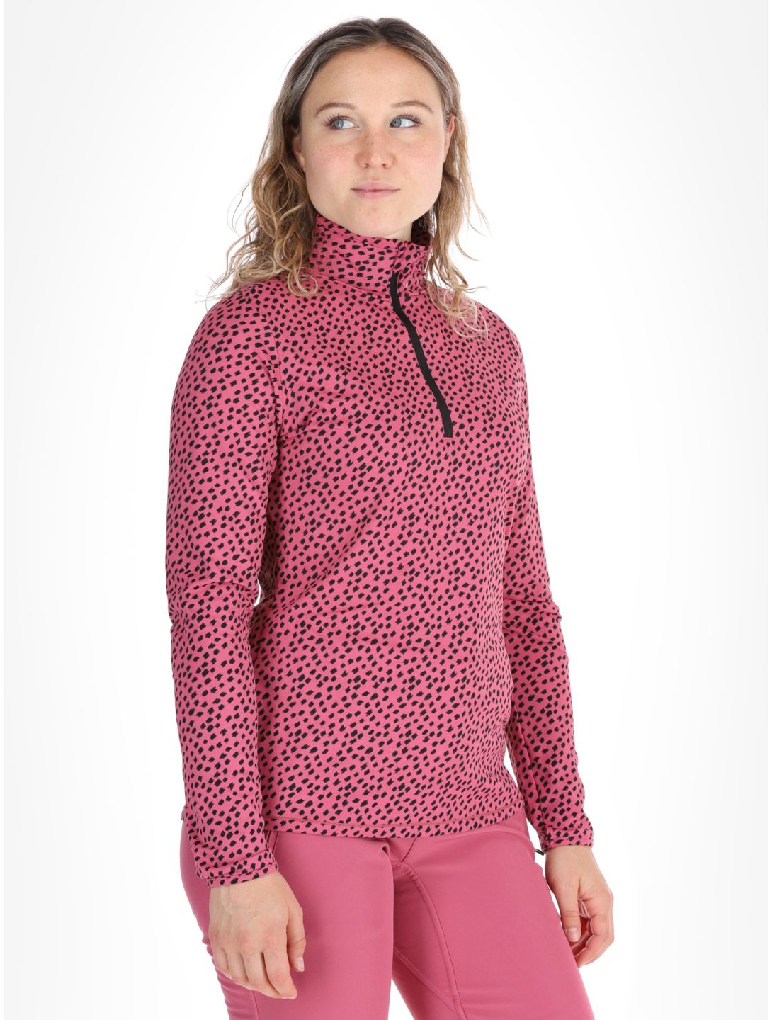 Protest, PRTKACEY 1/4 zip maglione donna Rose Dust rosa 