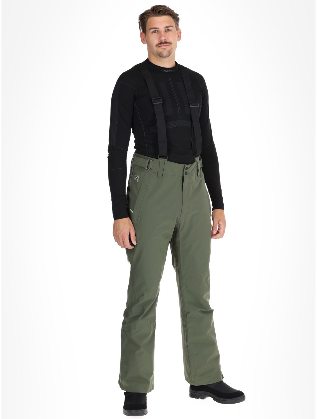 Protest, PRTMIKADO pantaloni da sci uomo Thyme verde 