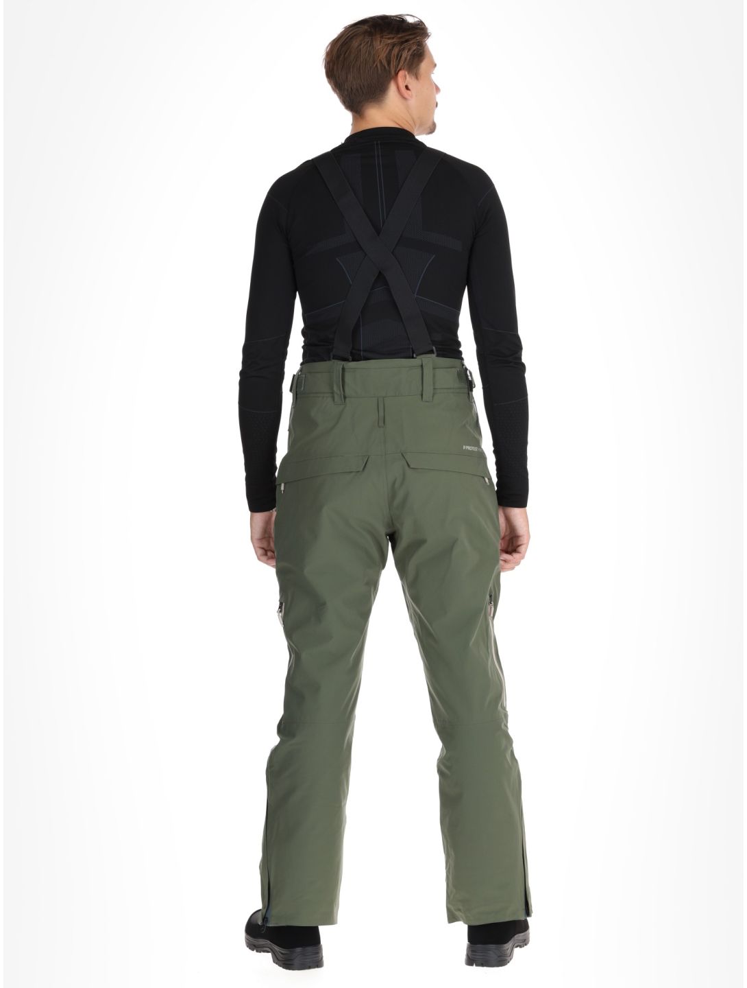 Protest, PRTMIKADO pantaloni da sci uomo Thyme verde 