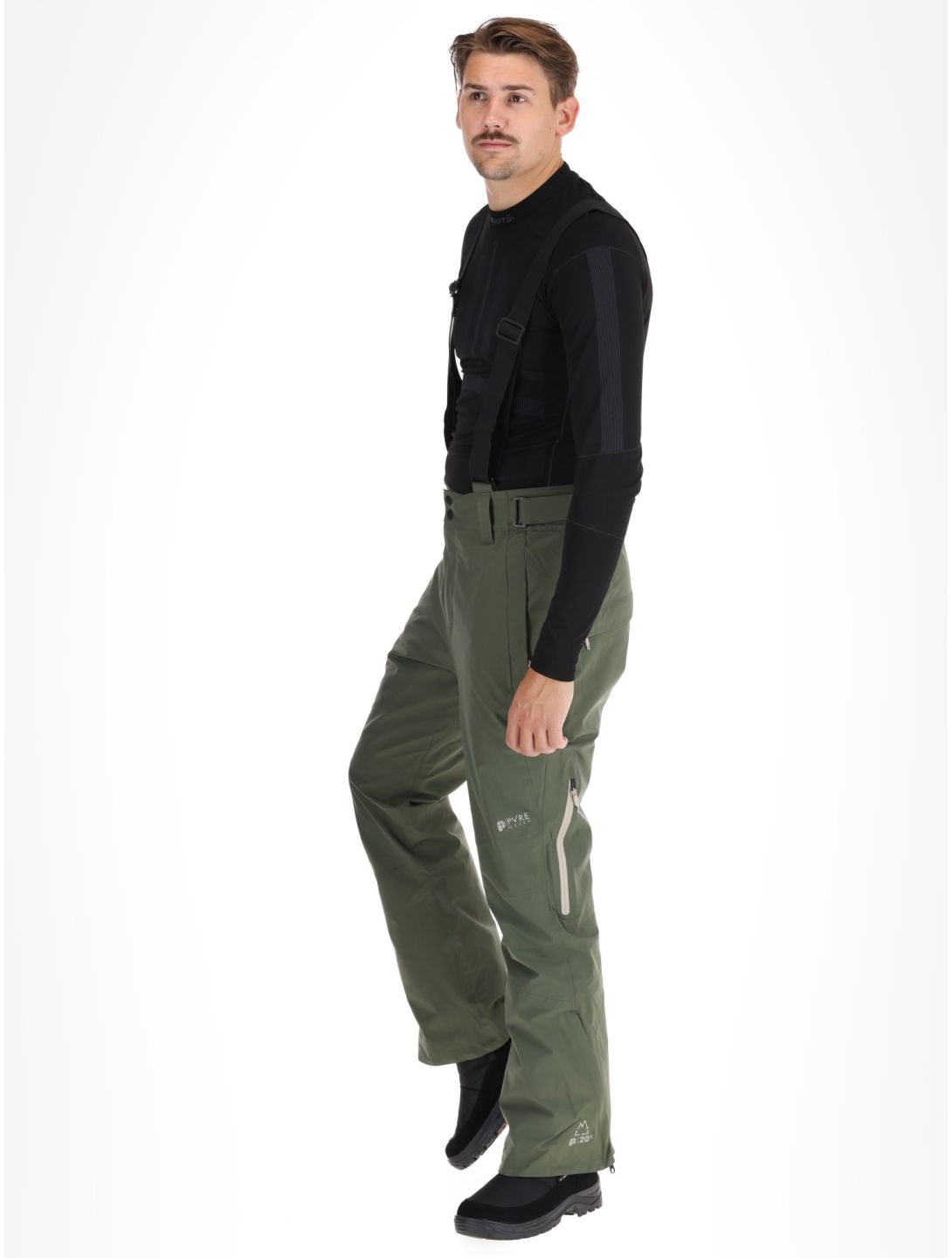 Protest, PRTMIKADO pantaloni da sci uomo Thyme verde 