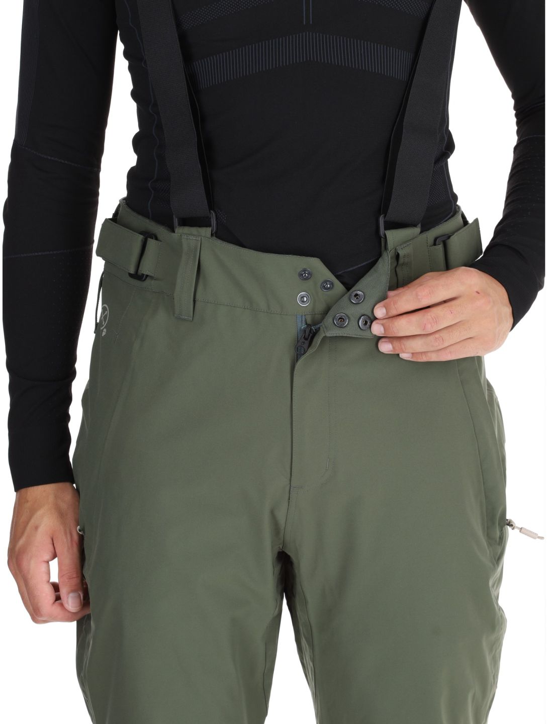 Protest, PRTMIKADO pantaloni da sci uomo Thyme verde 