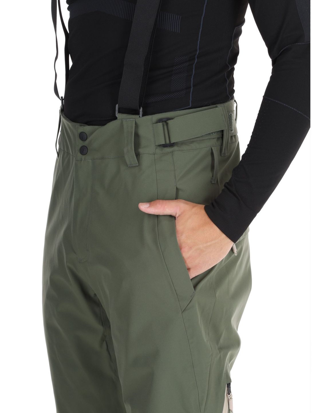 Protest, PRTMIKADO pantaloni da sci uomo Thyme verde 