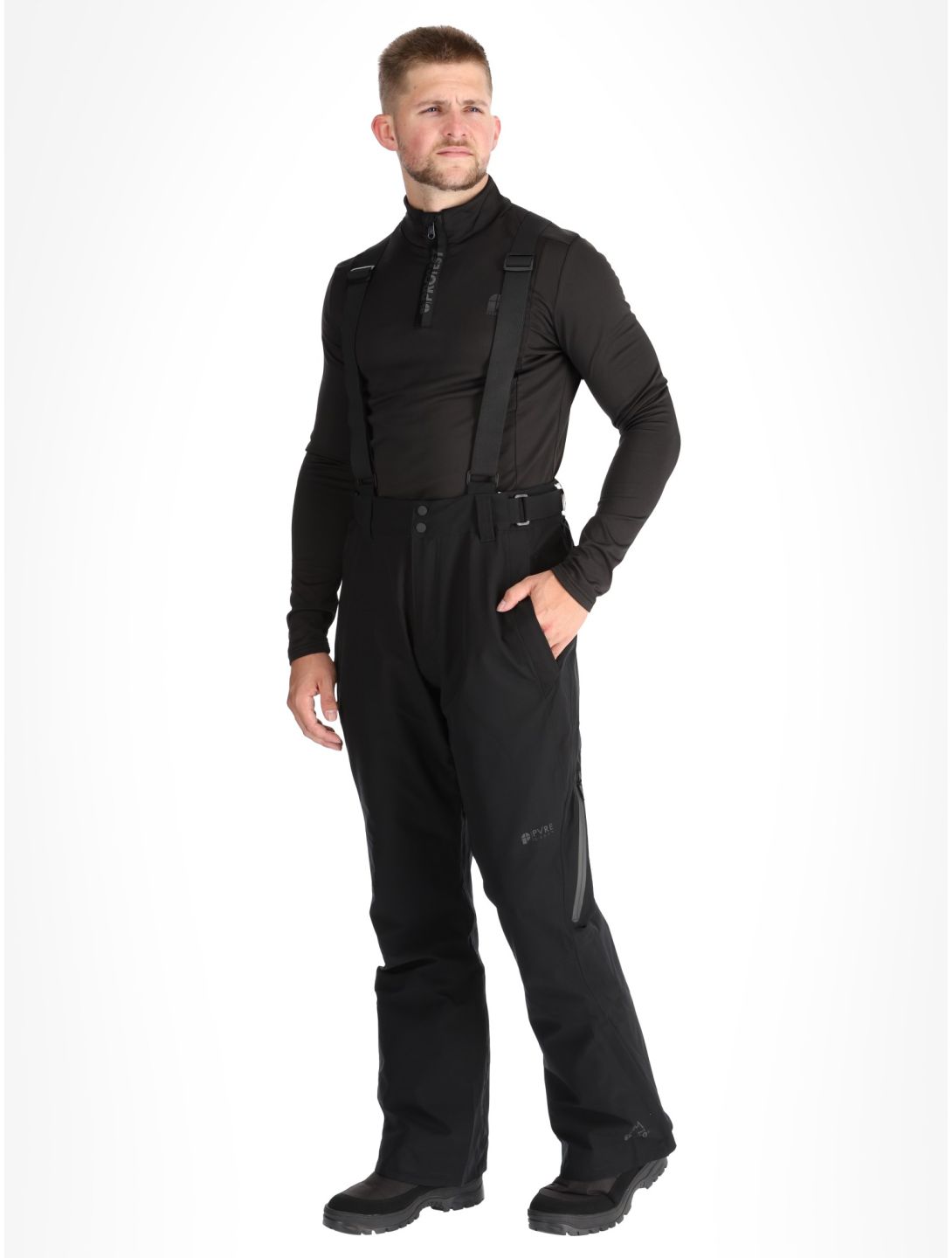 Protest, PRTMIKADO pantaloni da sci uomo True Black nero 