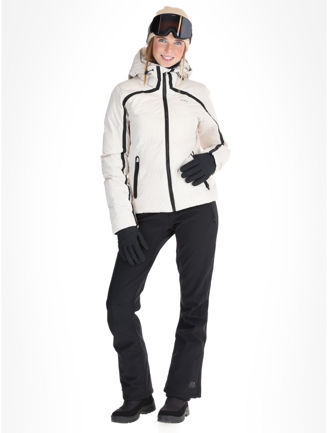 Protest, PRTONYX giacca sci donna Kitoff White bianco 