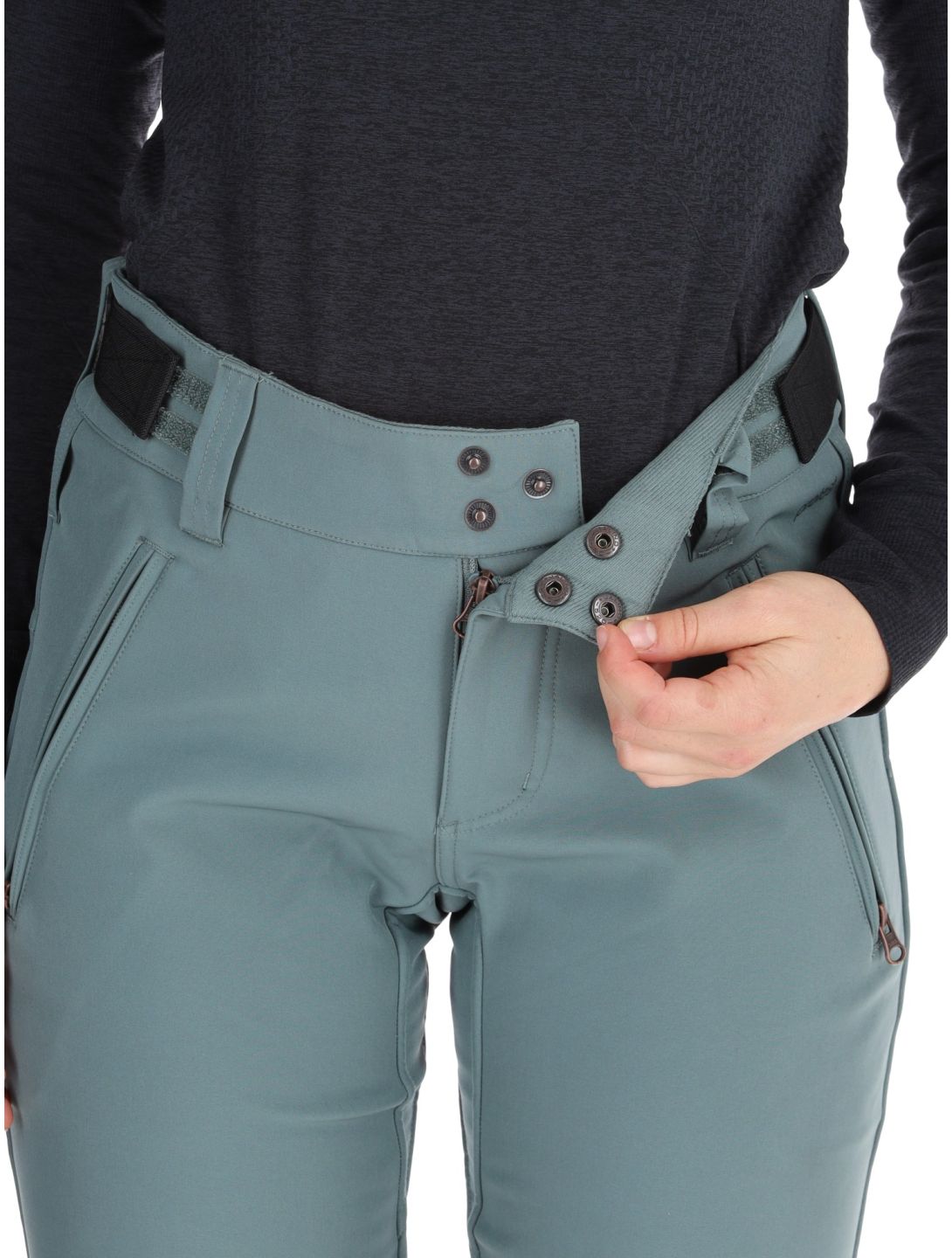 Protest, PRTRELOLE pantaloni da sci donna Evergreen verde 